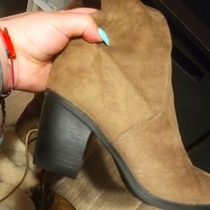 Thigh high lace boots